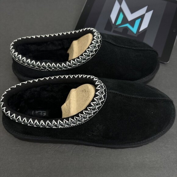 UGG Tasman Slippers Black Suede Men’s Sizes - Picture 5 of 12